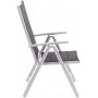 Utematgrupp Ibiza bord 150cm + 6 stolar - Silver/svart