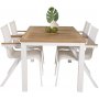 Dotorp Matgrupp (160x90) - Vit/Natur - 4 Stolar