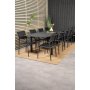 Holma Matgrupp (160x100) - Svart - 8 Stolar