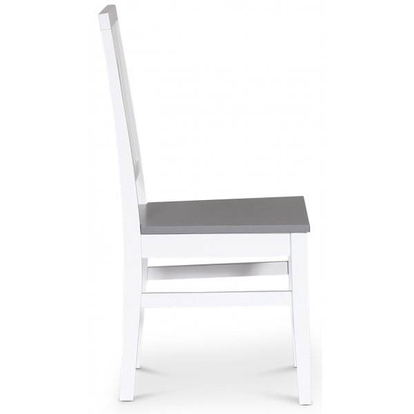 Tr�stol i MDF Vit med Gr� sits - F�r�