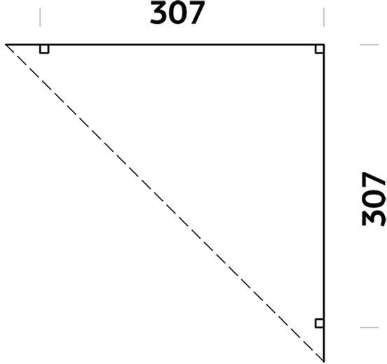 Modular Garden H�rnpergola 4,2m� med kryssv�ggar - Vitlackerad