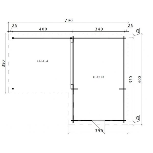 Fritidshus Karl E - 34,5 m² Fritidshus Karl E - 34,5 m²