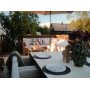 Loungegrupp Natur med Vita dynor 200x200 - Vamos + Fl�ckborttagare f�r m�bler
