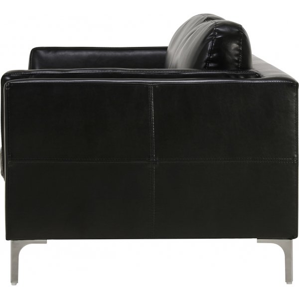 Soffa 3-sits svart PU - Cansas Soffa 3-sits svart PU - Cansas