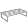 Modulsoffa Mediolan med bord - Silver/taupe