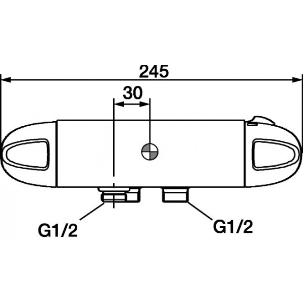 FM Mattsson S�kerhetsblandare f�r dusch (40 c/c), 9000 Krom - 9250-0000