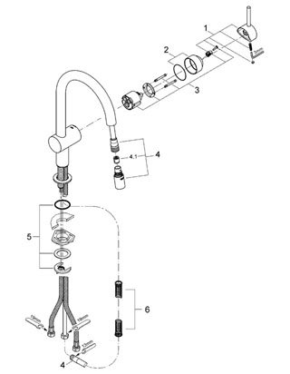 Grohe Diskl�dsblandare ettgrepp, DN 15 Minta 32321
