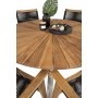 Salstad Matgrupp (140) - Natur/Silver - 6 Stolar