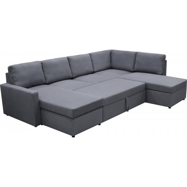 B�ddsoffa U-form m�rkgr� - Dream