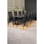 Holma Spisegruppe (160x100) - Sort - 8 Stole
