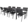 Holma Matgrupp (160x100) - Svart - 8 Stolar