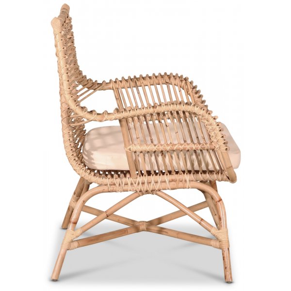 Tibble lnestol i rattan - Nature