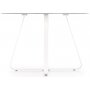 Raphael runt matbord 115 cm - Vit (Glas) / Metall