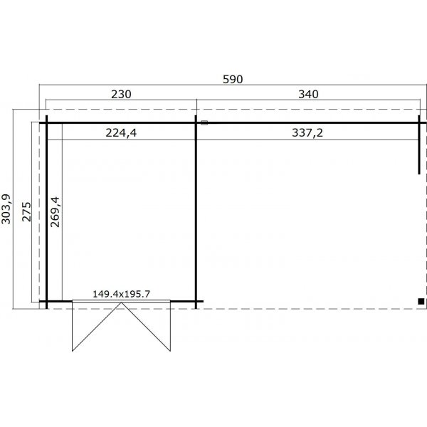 Attefall hus Samantha - 17,9 m�