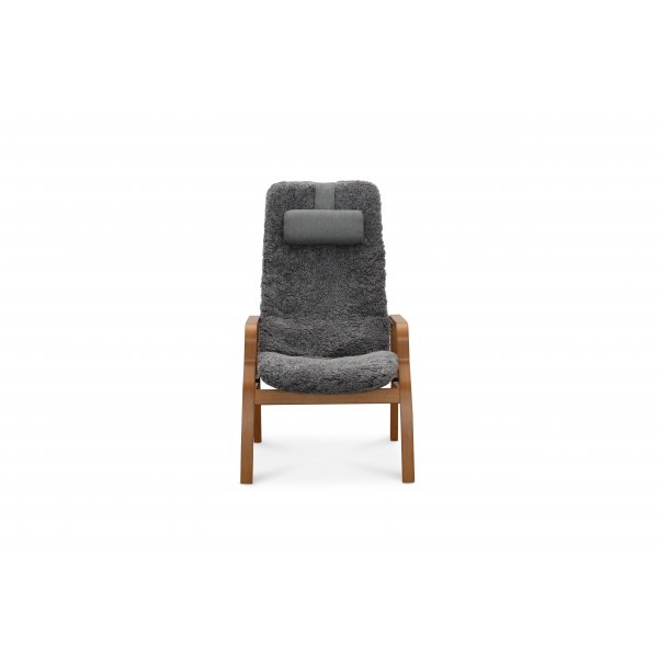F�t�lj med fotpall f�rskinn ek/gr� - Frank