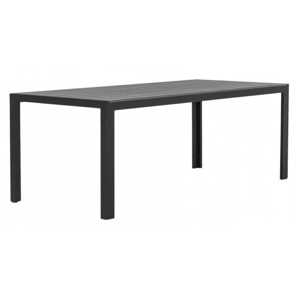 Utebord 205x90 cm - Svart / Gr� - Las Vegas