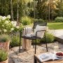 Stapelbar Tr�dg�rdsstol Svart / Beige - Pino
