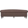 Chesterfieldsoffa 3-sits brun vintage 225 cm bred