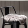 Katy stolsdyna 34 x 34 cm - Gr� fuskp�ls