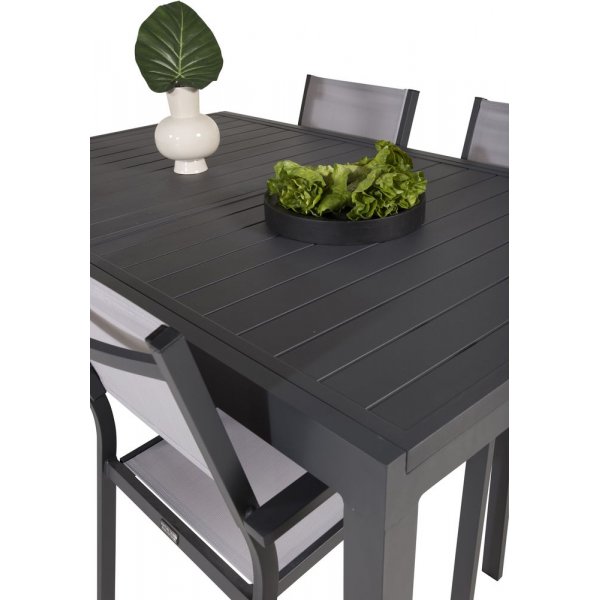 Holma Matgrupp (160x100) - Svart - 4 Stolar Holma Matgrupp (160x100) - Svart - 4 Stolar