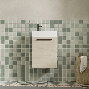 Badezimmermöbel - Aria | Einzelkommode mit Soft-Close-Tür | 80 cm Badezimmermöbel - Aria | Einzelkommode mit Soft-Close-Tür | 80 cm