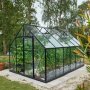 Drivhus Universal - Antracit med hrdet glas 9,9 m