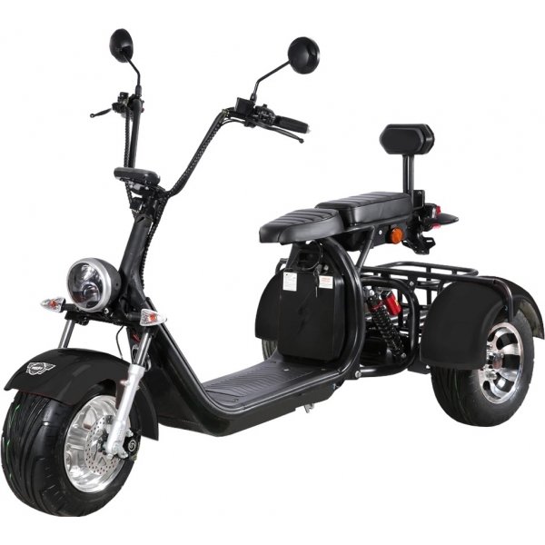 Elscooter Trehjuling - Svart