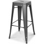 Barstol borstad metall