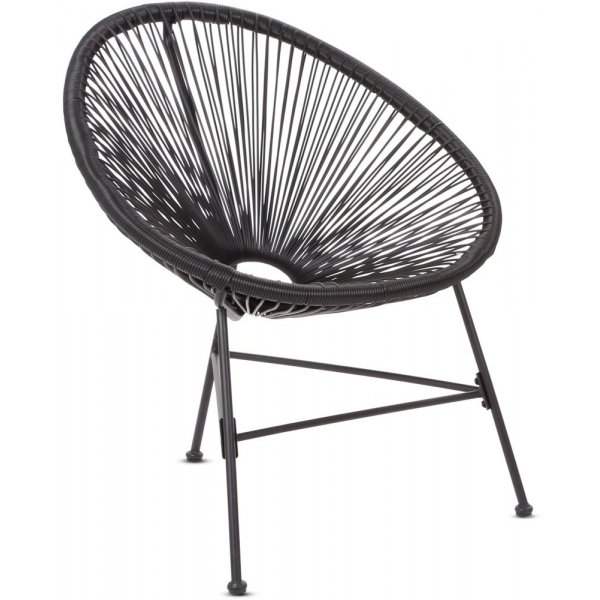 Cafégrupp Fiji bord + 2 stolar - Svart Cafégrupp Fiji bord + 2 stolar - Svart