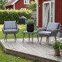 Loungeset konstrotting utomhus liten loungegrupp