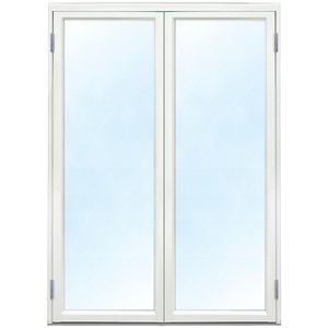 Parfönsterdörr - Helglasad 3-glas - Aluminium - U-värde: 1,1