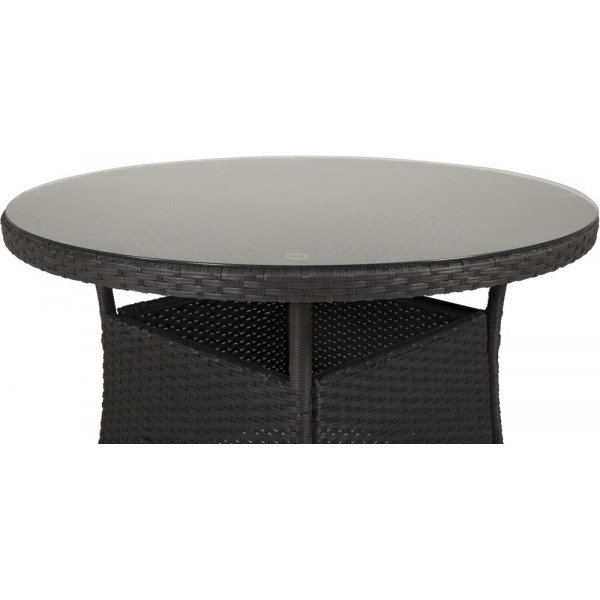 Frubol matbord runt � Svart