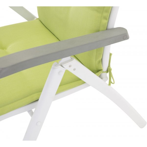 Sittdyna 5:pos med rygg & huvudkudde  Lime