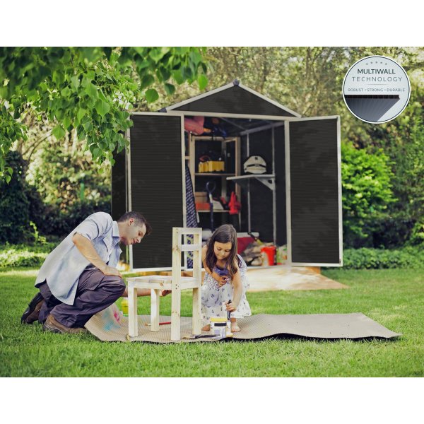 Canopia Rubicon Ultrah�llbar Redskapsbod 4,2 m� - M�rkgr�