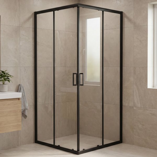 Duschh�rn Svart 80x80x185 - Onyx 80