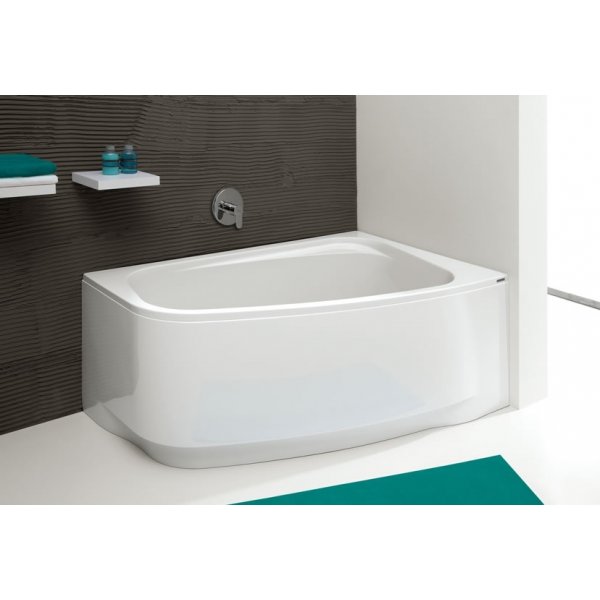 Hjrnebadekar i asymmetrisk hjremodel - Free Line | Dybde 45 cm