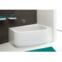 Hjrnebadekar i asymmetrisk hjremodel - Free Line | Dybde 45 cm