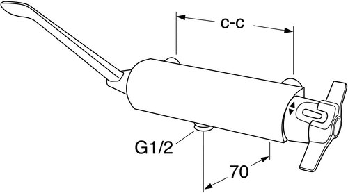 Gustavsberg Nautic brusearmatur 160 cc