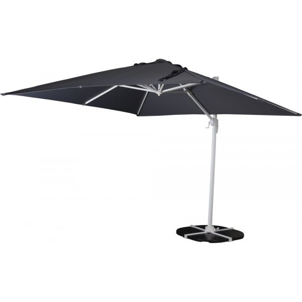 Lerhaga parasoll – Vit/grå Lerhaga parasoll – Vit/grå