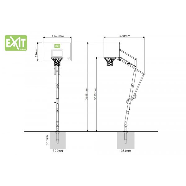 Basketställning Galaxy - Markmonterad Basketställning Galaxy - Markmonterad