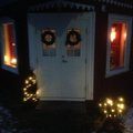 Kundbild Parytterdörr Helena - ytterdörr: Julbild på våran dubbeldörr som vi...