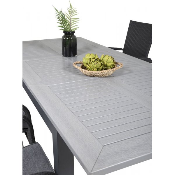 Ekenäs Matgrupp (152x90) - Svart/Grå - 6 Stolar Ekenäs Matgrupp (152x90) - Svart/Grå - 6 Stolar