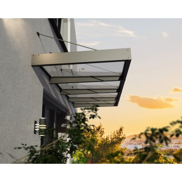 Canopia Sophia Klar XL Entrtak 1,4 x 4 - Mrkgr/klarglas