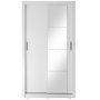 Garderob med skjutd�rrar vit 120x215 cm - Mervyn