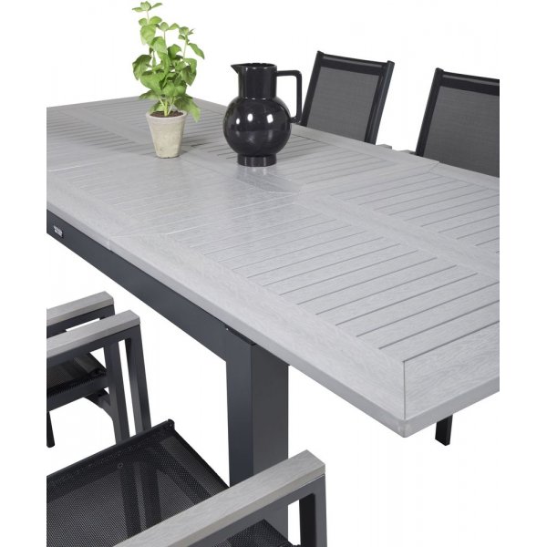 Ekenäs Matgrupp (152x90) - Svart/Grå - 6 Stolar Ekenäs Matgrupp (152x90) - Svart/Grå - 6 Stolar
