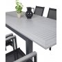 Ekens Matgrupp (152x90) - Svart/Gr - 6 Stolar