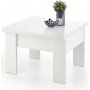 Serafin h�j och s�nkbart soffbord 80-160 x 80 cm - Vit