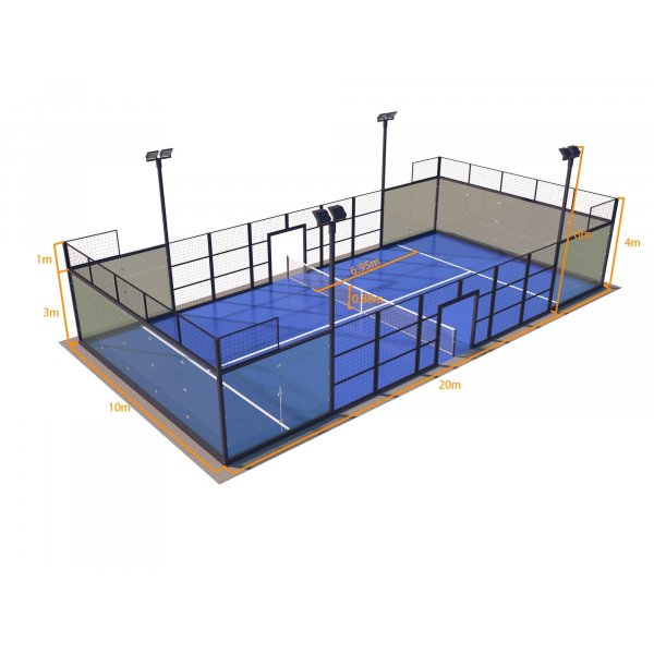 Padelbana Dou med belysning - Utomhusbana Padelbana Dou med belysning - Utomhusbana