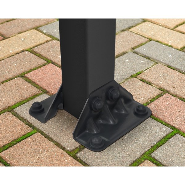 Canopia Olympia Altantag i Aluminium 3 x 10 - Mrkegr/klart glas