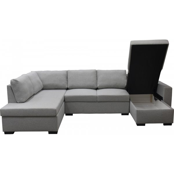 Soffa 309 cm ljusgr� - Solna